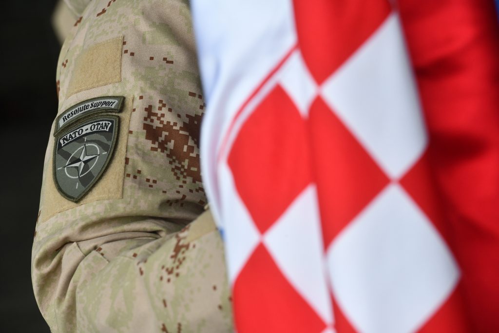 8th HRVCON sendoff to Resolute Support Hrvatski vojnik